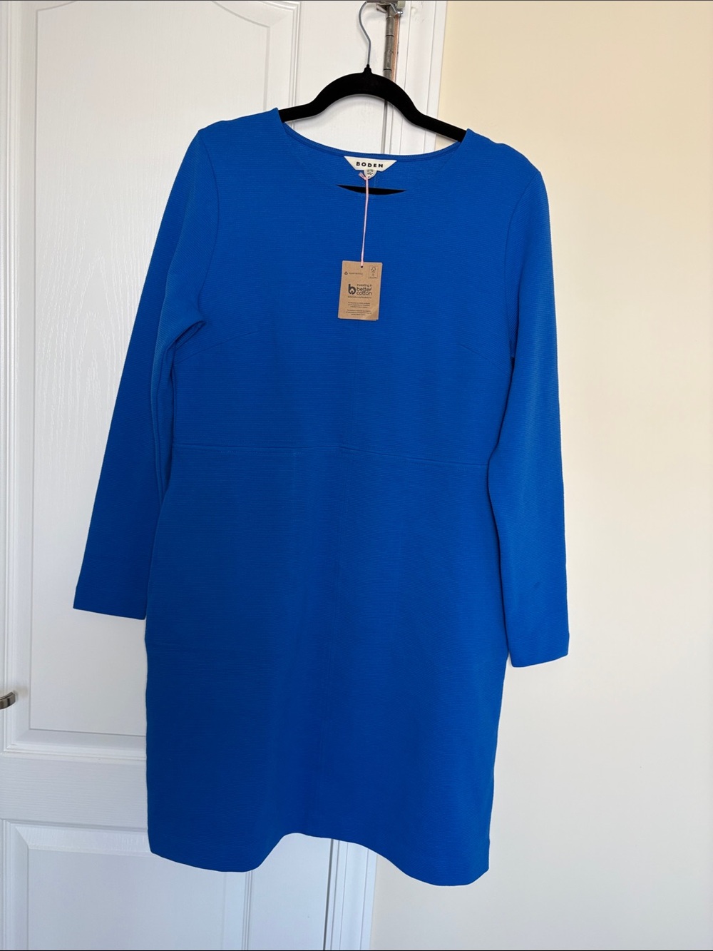 Boden Cornelia Ottoman Dress Gallery Blue size 12 NWT - Picture 4 of 10